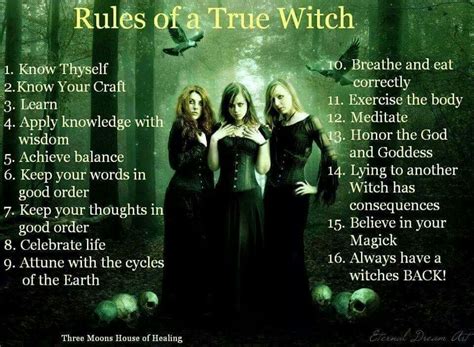 The Rules of Spellcasting and Magic in Witchcraft